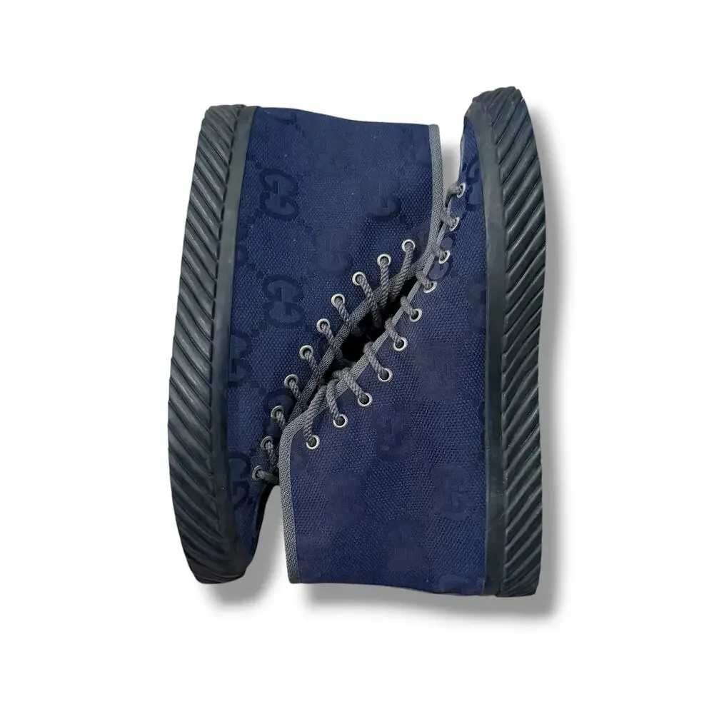 Gucci GG Maxi High-Top Sneaker ‘Navy’ | Size 10G(11US)